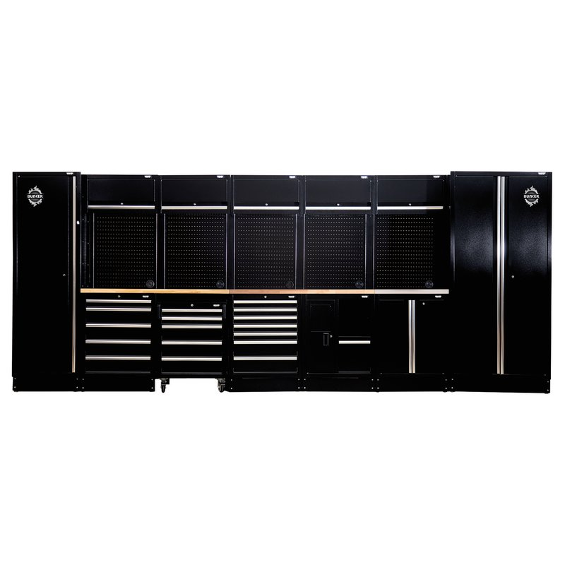 BUNKER 27064 Modular Storage Combo with Hardwood Worktop (25 Piece)