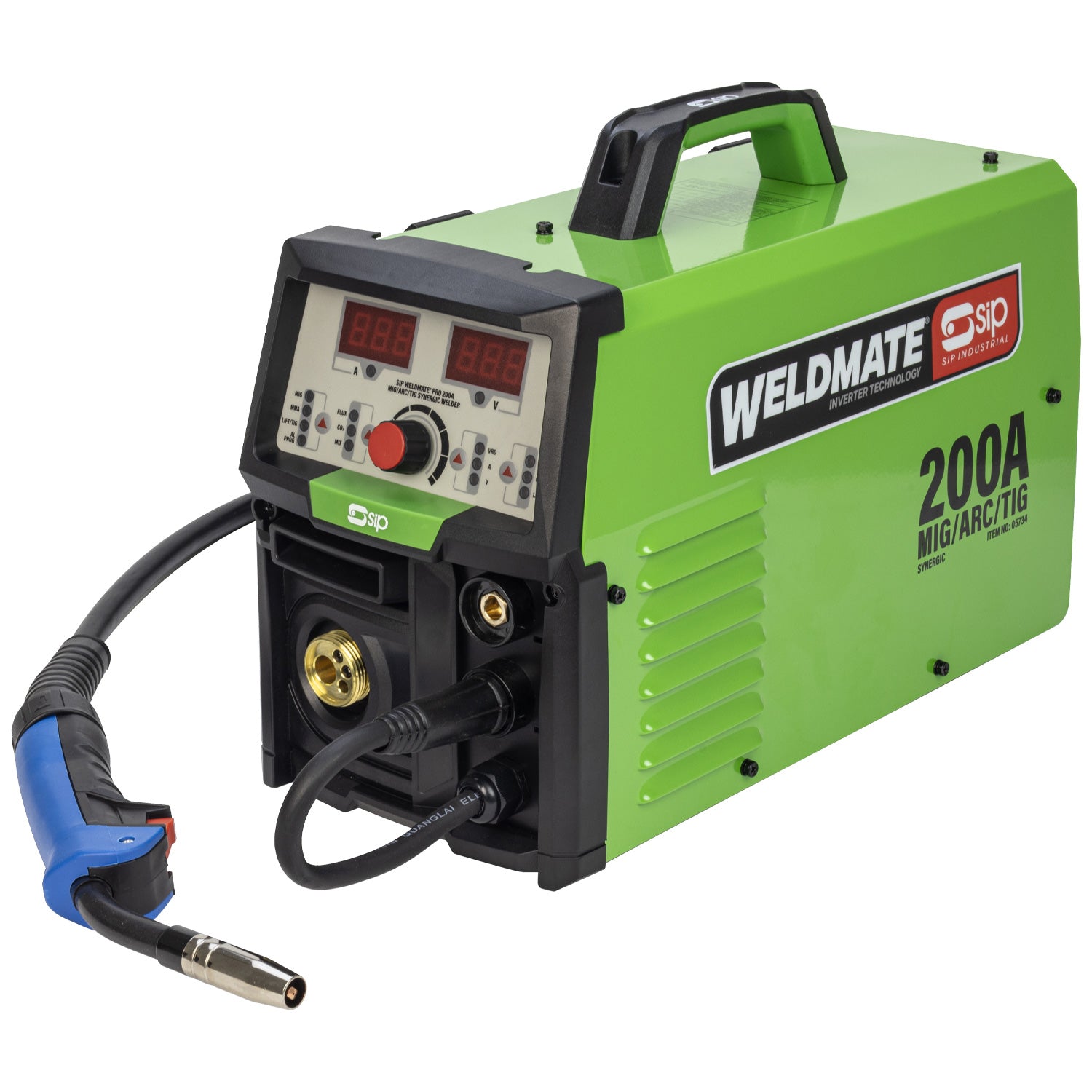 SIP 05734 WELDMATE® PRO 200A MIG/ARC/TIG Synergic Welder