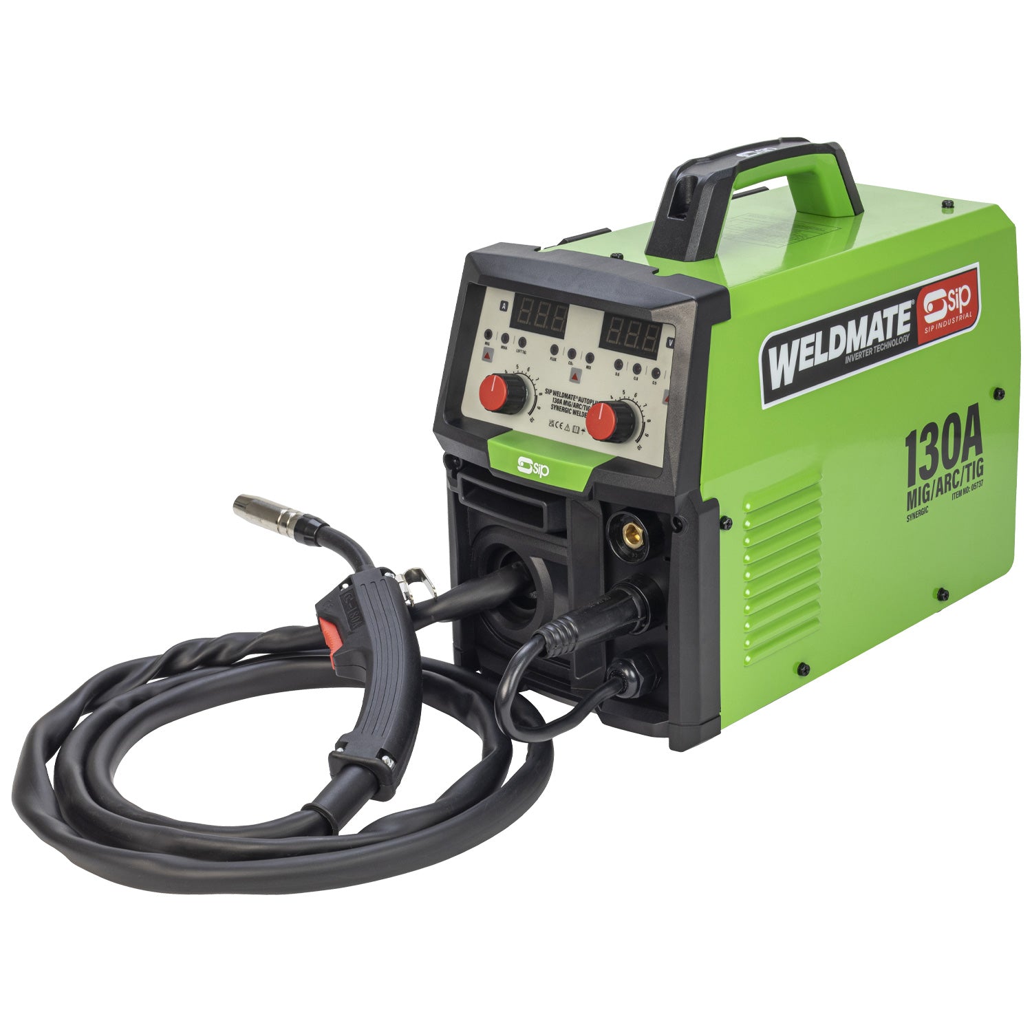 SIP 05737TROLLEY WELDMATE® AUTOPLUS 130A MIG/ARC/TIG Synergic Welder with Trolley Package