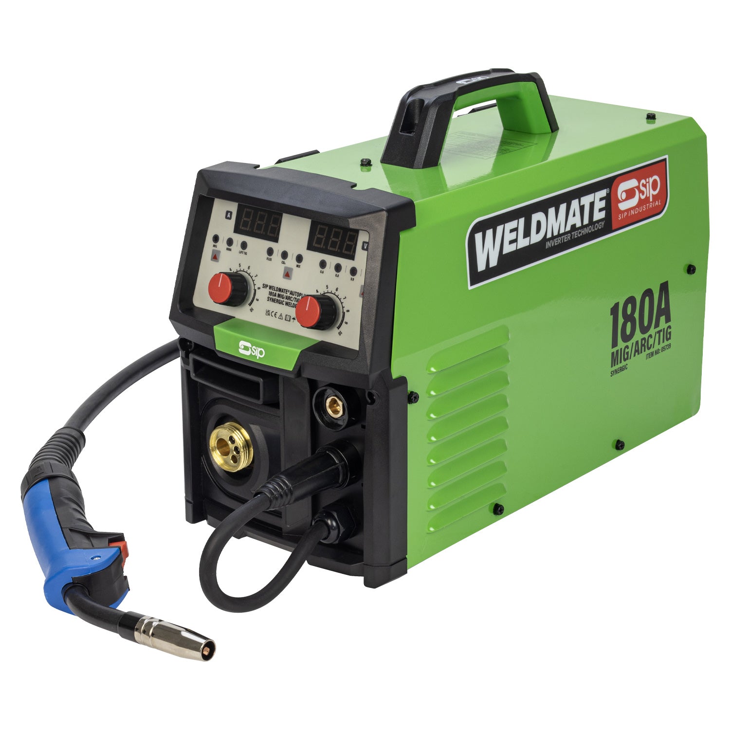 SIP 05739TROLLEY WELDMATE® AUTOPLUS 180A MIG/ARC/TIG Synergic Welder with Trolley Package
