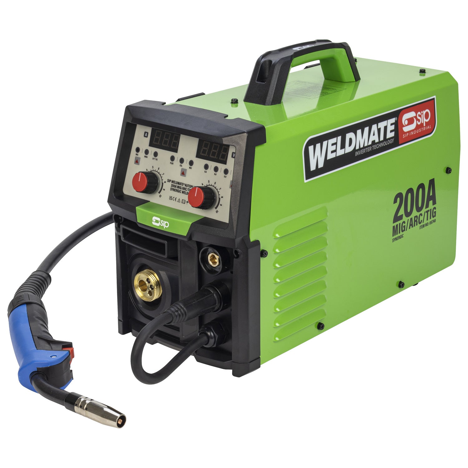 SIP 05740TROLLEY WELDMATE® AUTOPLUS 200A MIG/ARC/TIG Synergic Welder with Trolley Package