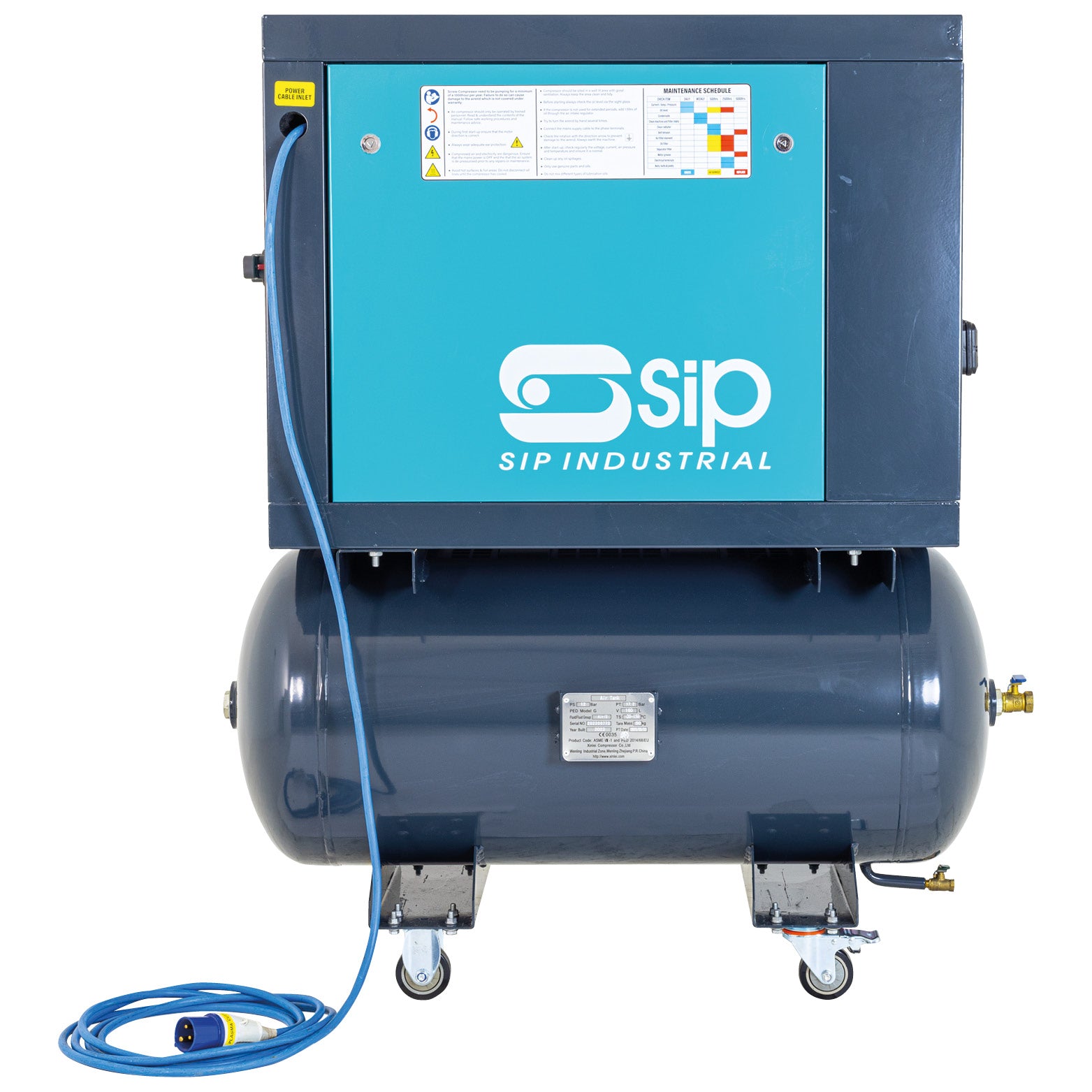 SIP 08252 VSDD 4kW 10bar 160ltr 230v Rotary Screw Compressor