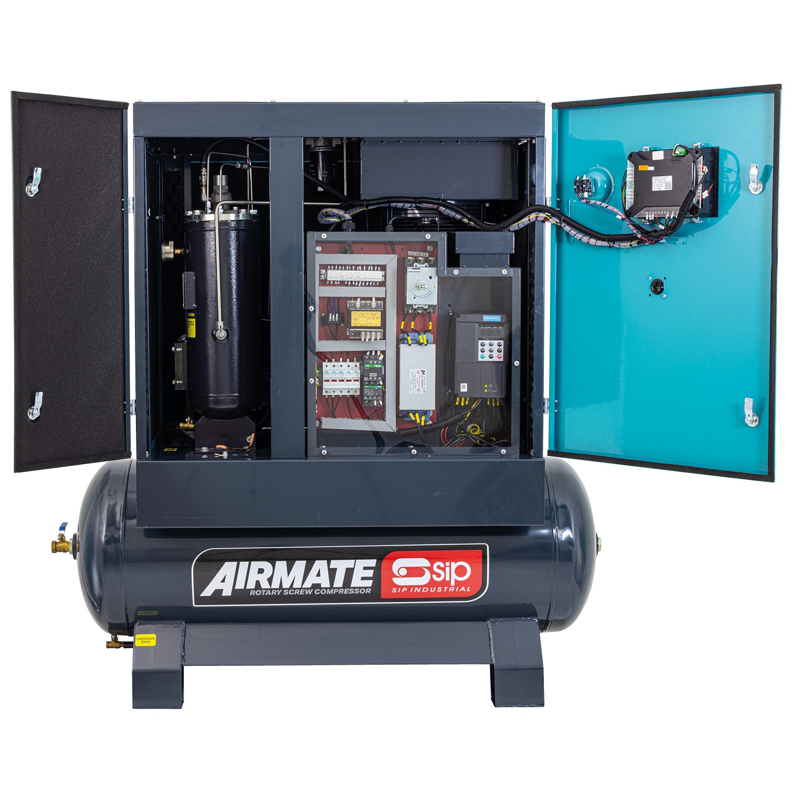 SIP 08259 VSDD 7.5kW 8bar 200ltr 400v Rotary Screw Compressor