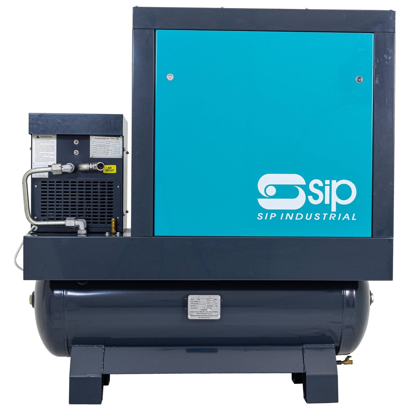 SIP 08271 VSDD/RD 7.5kW 10bar 200ltr 400v Rotary Screw Compressor with Dryer