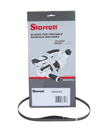 Starrett 733x13x0.35mm 18TPI Bandsaw Blade UNZ13A187333 Pack of 3 Blades