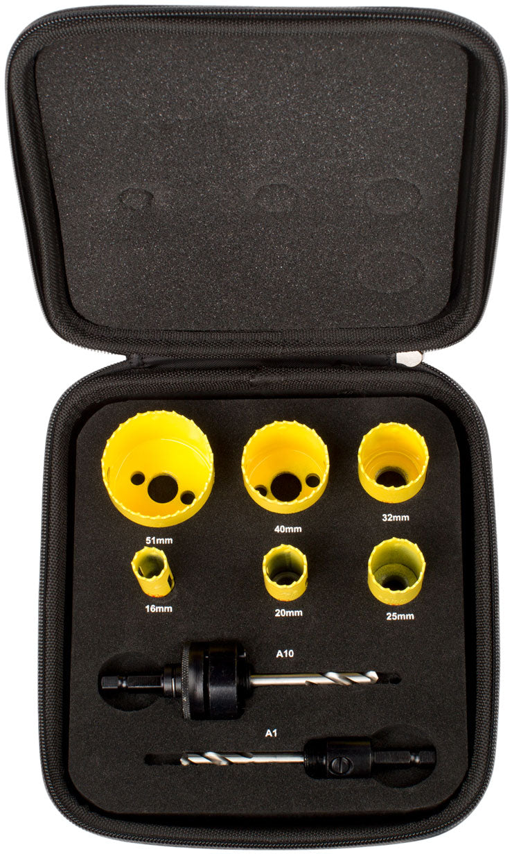 Starrett Electricians 6PC Bi-metal Hole Saw Kit KFC06021