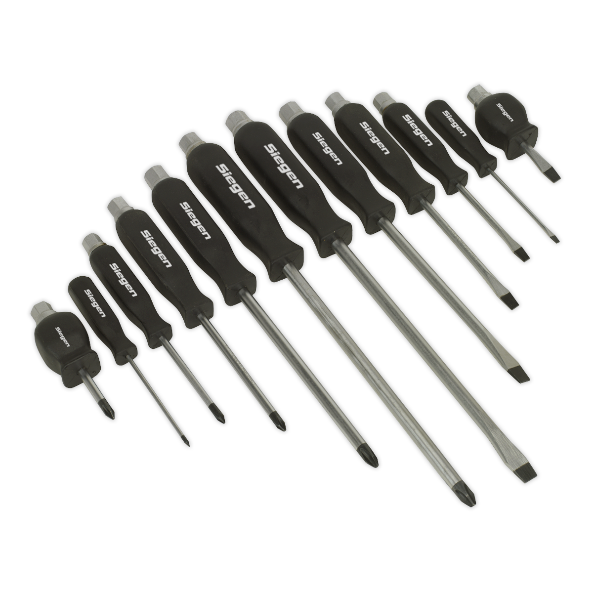 Sealey S0641 Screwdriver Set 12pc Hammer-Thru