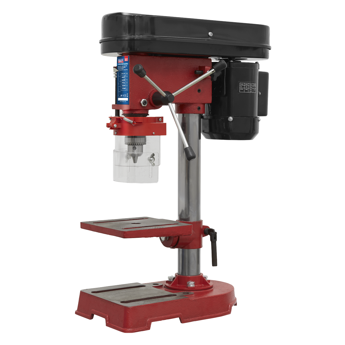 Sealey SDM30 Pillar Drill 5-Speed Hobby Model 580mm Height 350W/230V