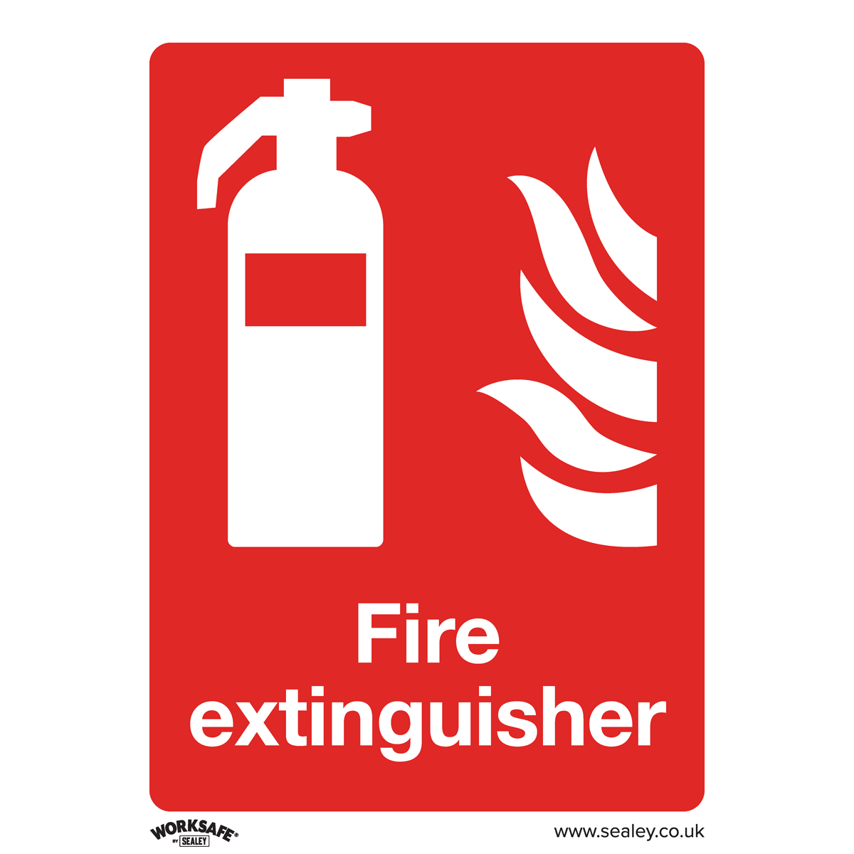 Sealey SS15V1 Prohibition Safety Sign - Fire Extinguisher - Self-Adhesive Vinyl