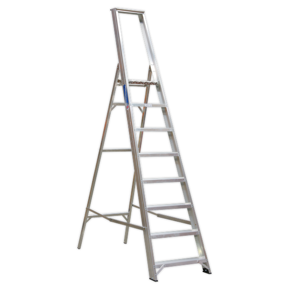 Sealey AXL8 Industrial Step Ladder 8-Tread Aluminium - EN 131