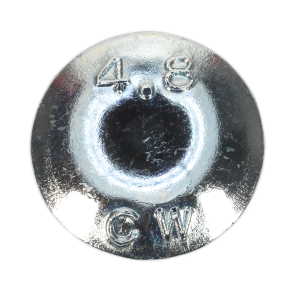 Sealey CBN1075 Coach Bolt & Nut DIN 603 - M10 x 75mm Zinc Pack of 50