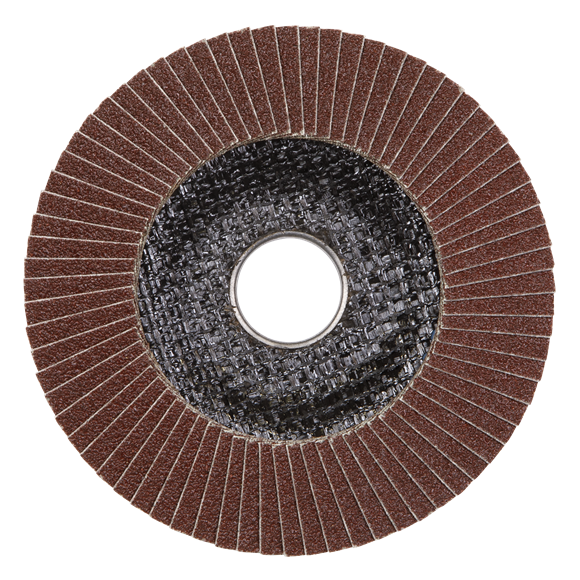 Sealey FD10040E Flap Disc Aluminium Oxide Ø100mm Ø16mm Bore 40Grit
