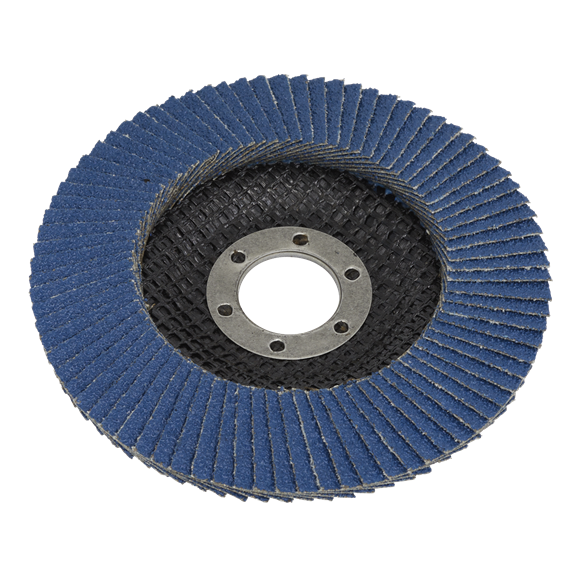 Sealey FD125120 Flap Disc Zirconium Ø125mm Ø22mm Bore 120Grit