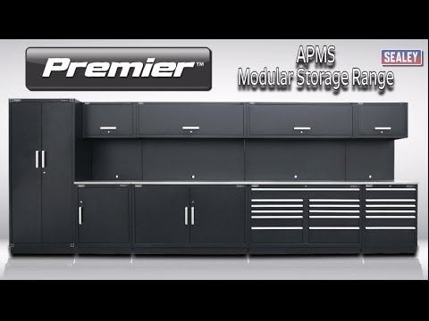 Sealey APMS04 Modular Floor Cabinet 11 Drawer 1550mm Heavy-Duty