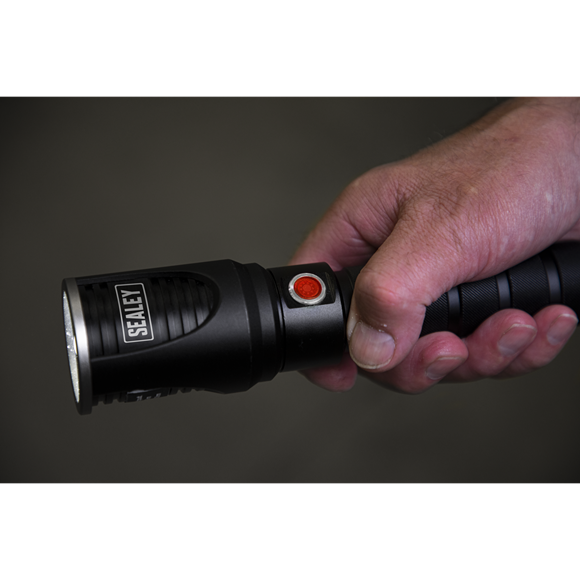 Sealey LED4493 Aluminium Torch 20W CREE* XHP50 LED Adjustable Focus Rechargeable with USB Port