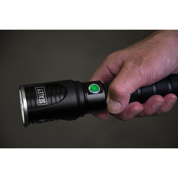 Sealey LED4493 Aluminium Torch 20W CREE* XHP50 LED Adjustable Focus Rechargeable with USB Port