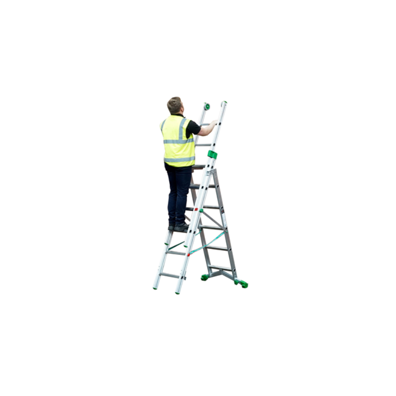 TB Davies 1300-051 2.0m Heavy-Duty Aluminium Combination Ladder