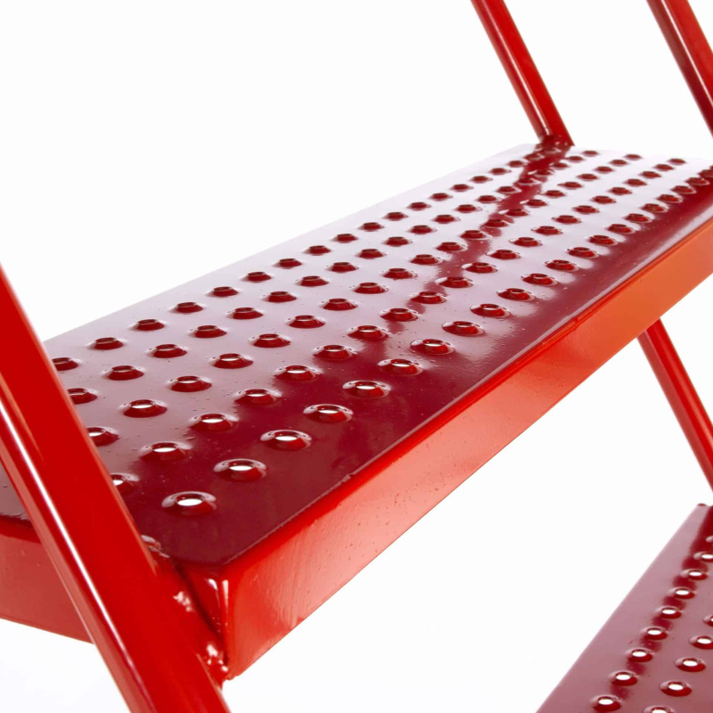 TB Davies 2019-012 12 Tread Heavy-Duty Mobile Safety Step - Punched Tread